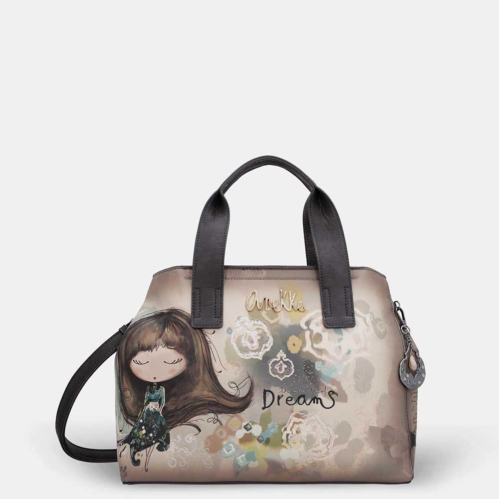 Anekke Borsa a Mano Real | Doppia Portabilità | Manici e Tracolla