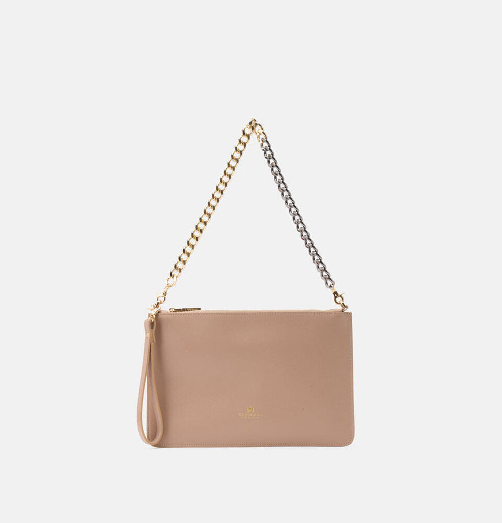 Cuoieria Fiorentina Pochette Media con Bracciale Alice Nude