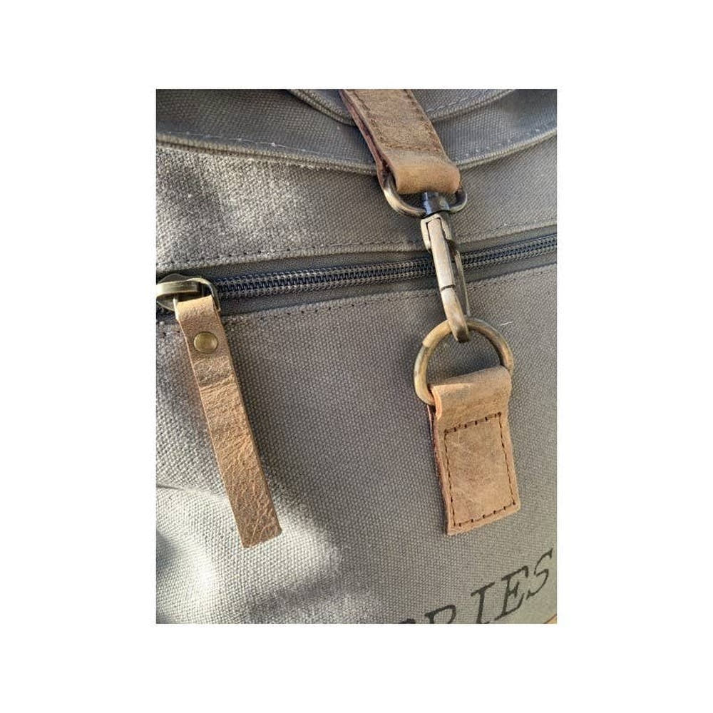 Zaino vintage in tela con pelle di alta qualità MAYA MC7