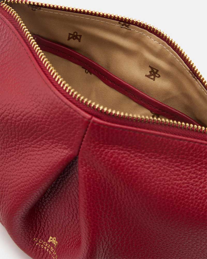 Cuoieria Fiorentina | Pouch Emma in Vera Pelle | Cherry