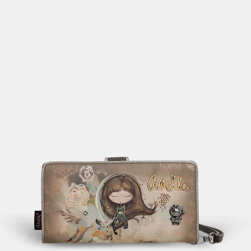 Anekke Portafoglio Grande RFID | Collezione Real | Con Impugnatura