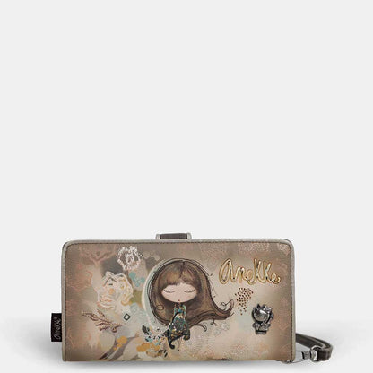 Anekke Portafoglio Grande RFID | Collezione Real | Con Impugnatura
