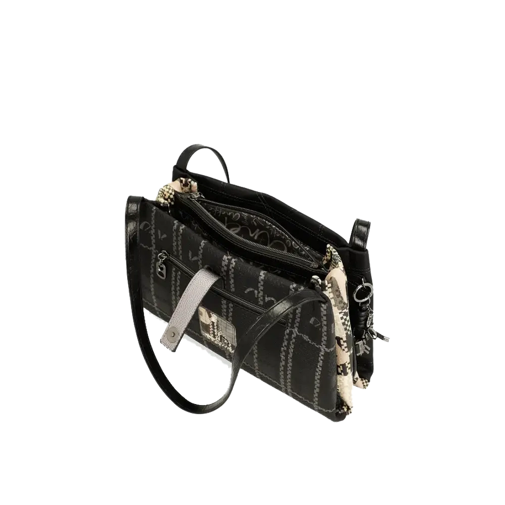 Borsa a Spalla Quadrata Donna Anekke Iron con Cerniera