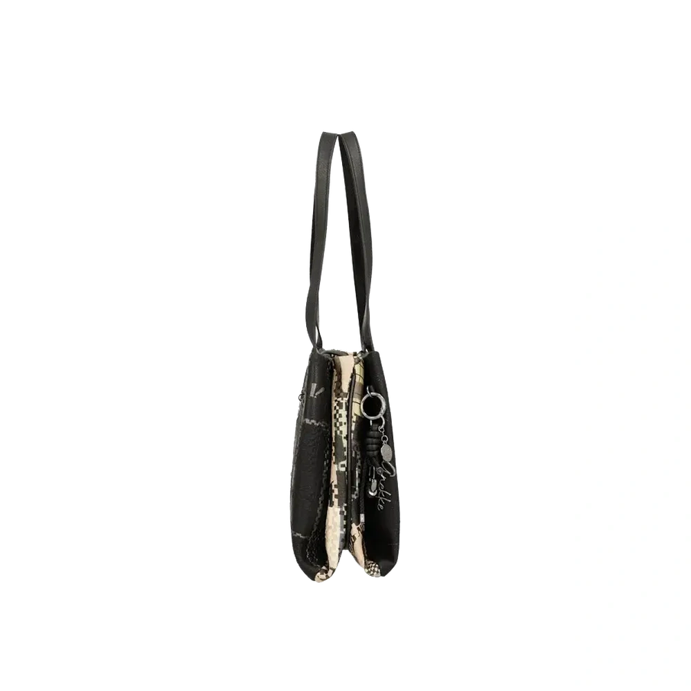 Borsa a Spalla Quadrata Donna Anekke Iron con Cerniera