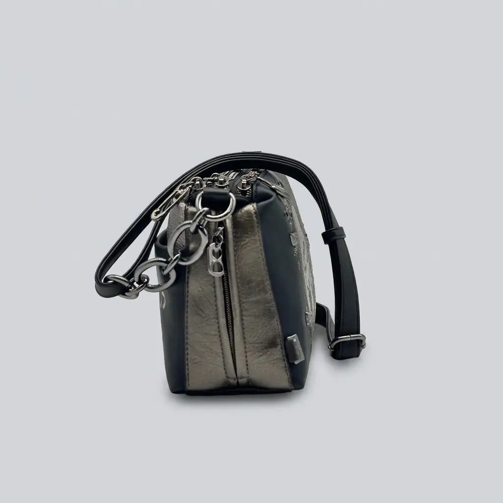 Borsa a Tracolla Donna Anekke Iron Stile Ribelle con Cerniera