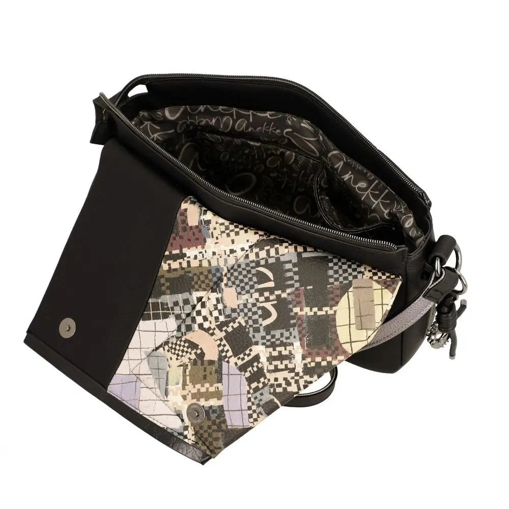 Borsa a Tracolla con Patta Donna Anekke Iron Cerniera e Tasche