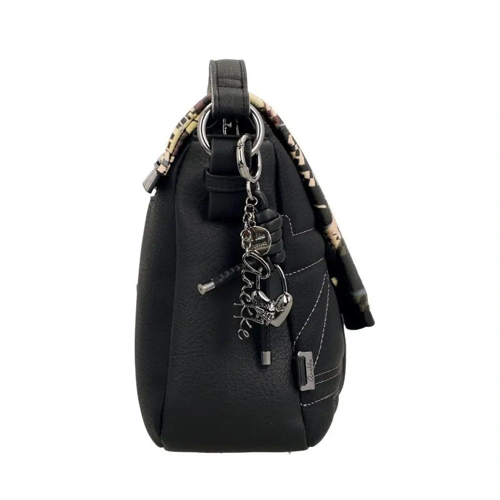 Borsa a Tracolla con Patta Donna Anekke Iron Cerniera e Tasche