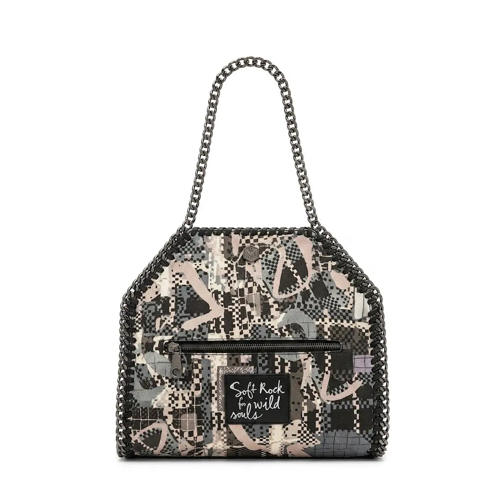 Borsa a Spalla Donna Anekke Iron con Manico in Metallo e Tracolla