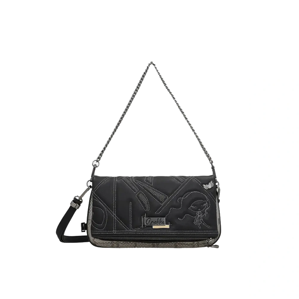 Borsa a Tracolla Donna Anekke Iron con Manico in Metallo