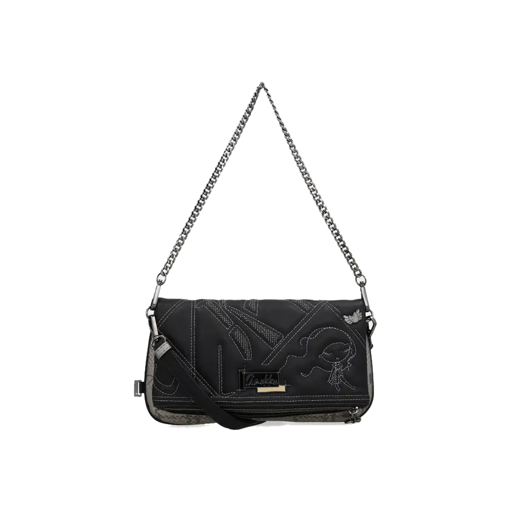 Borsa a Tracolla Donna Anekke Iron con Manico in Metallo