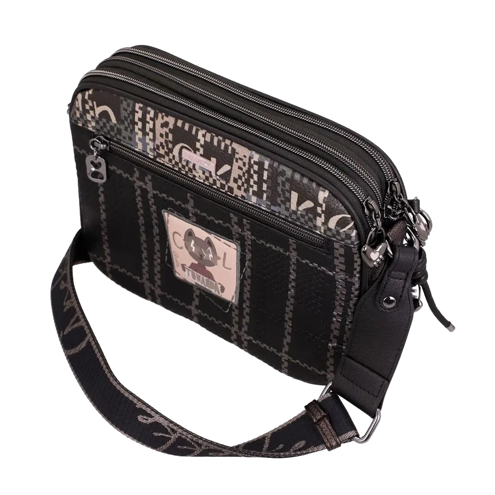 Borsa a Tracolla Donna Anekke Iron 3 Scomparti Regolabile
