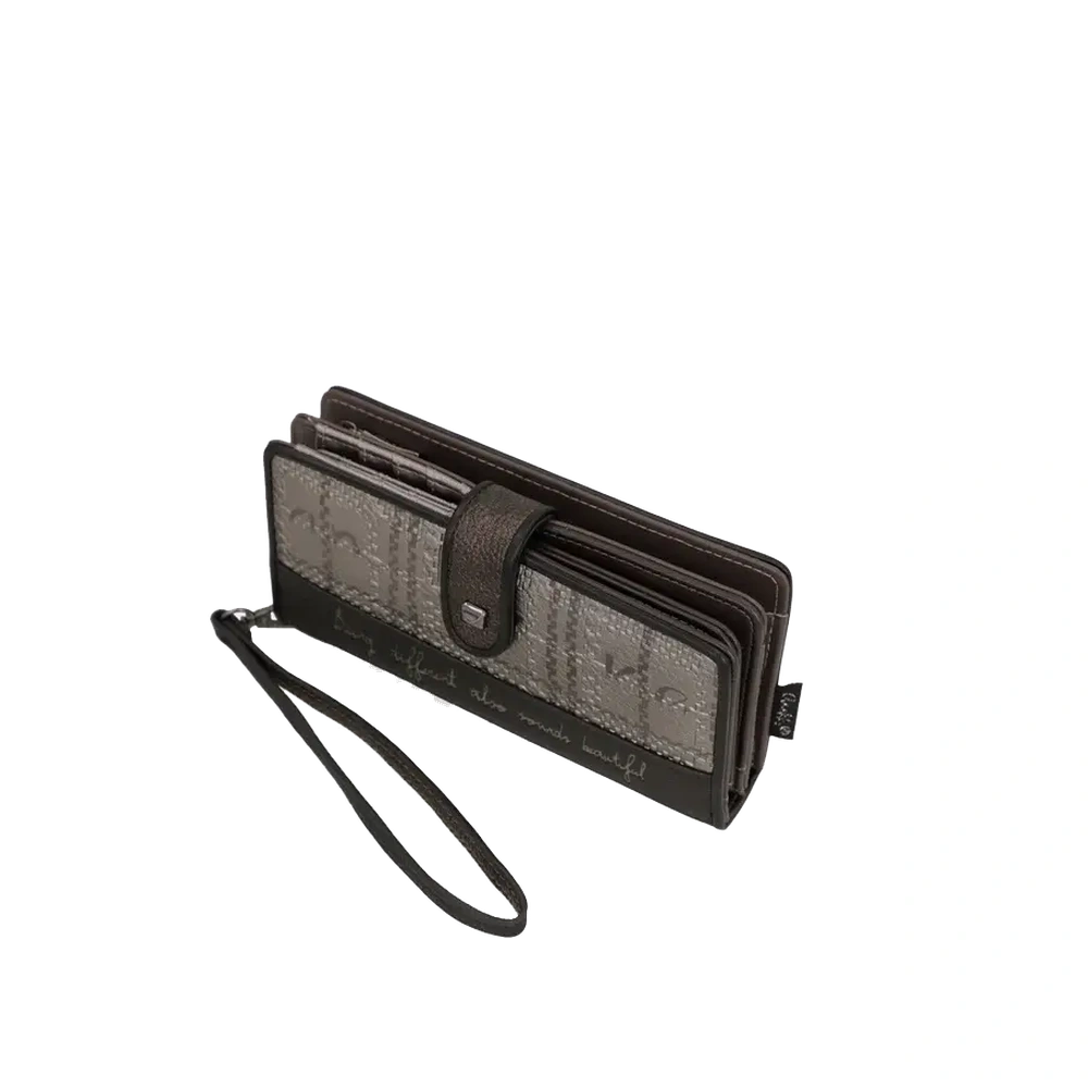 Portafoglio Grande RFID Donna Anekke Iron con Cerniera e Manico
