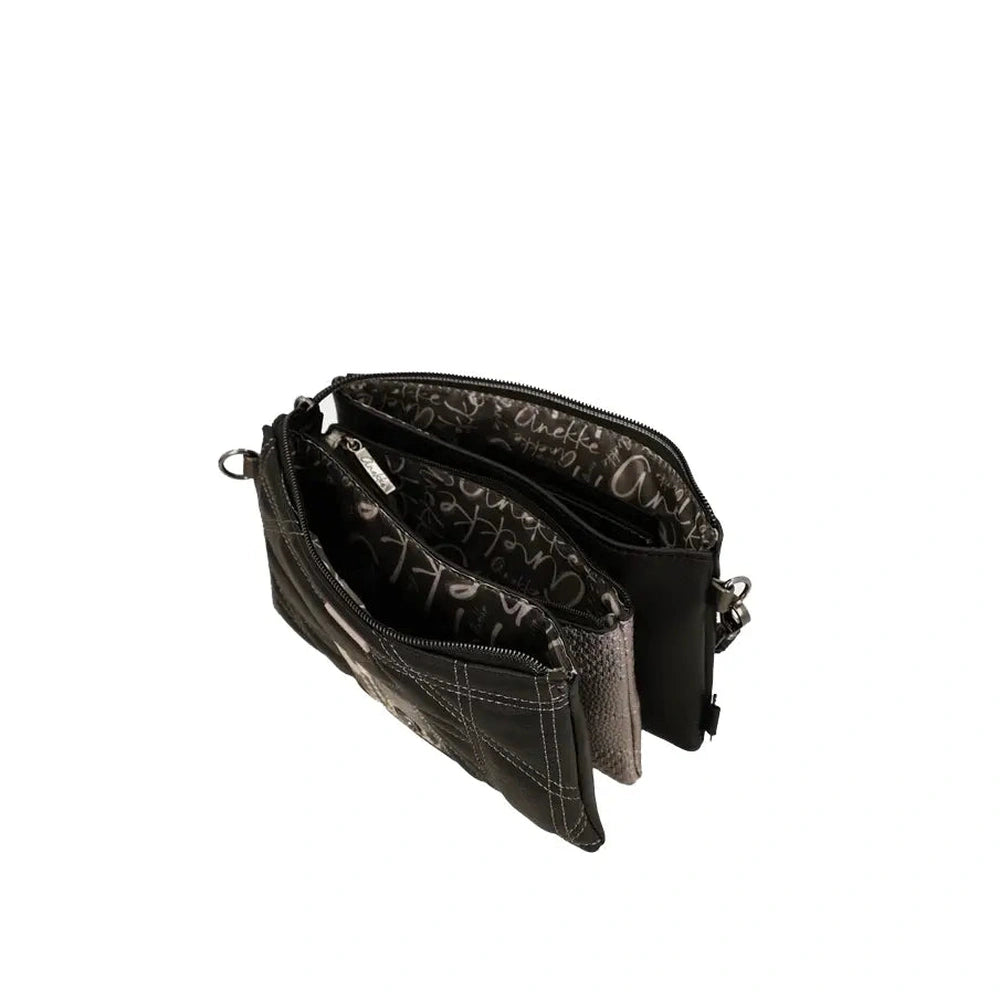Borsa a Tracolla Piccola Donna Anekke Iron 3 Scomparti