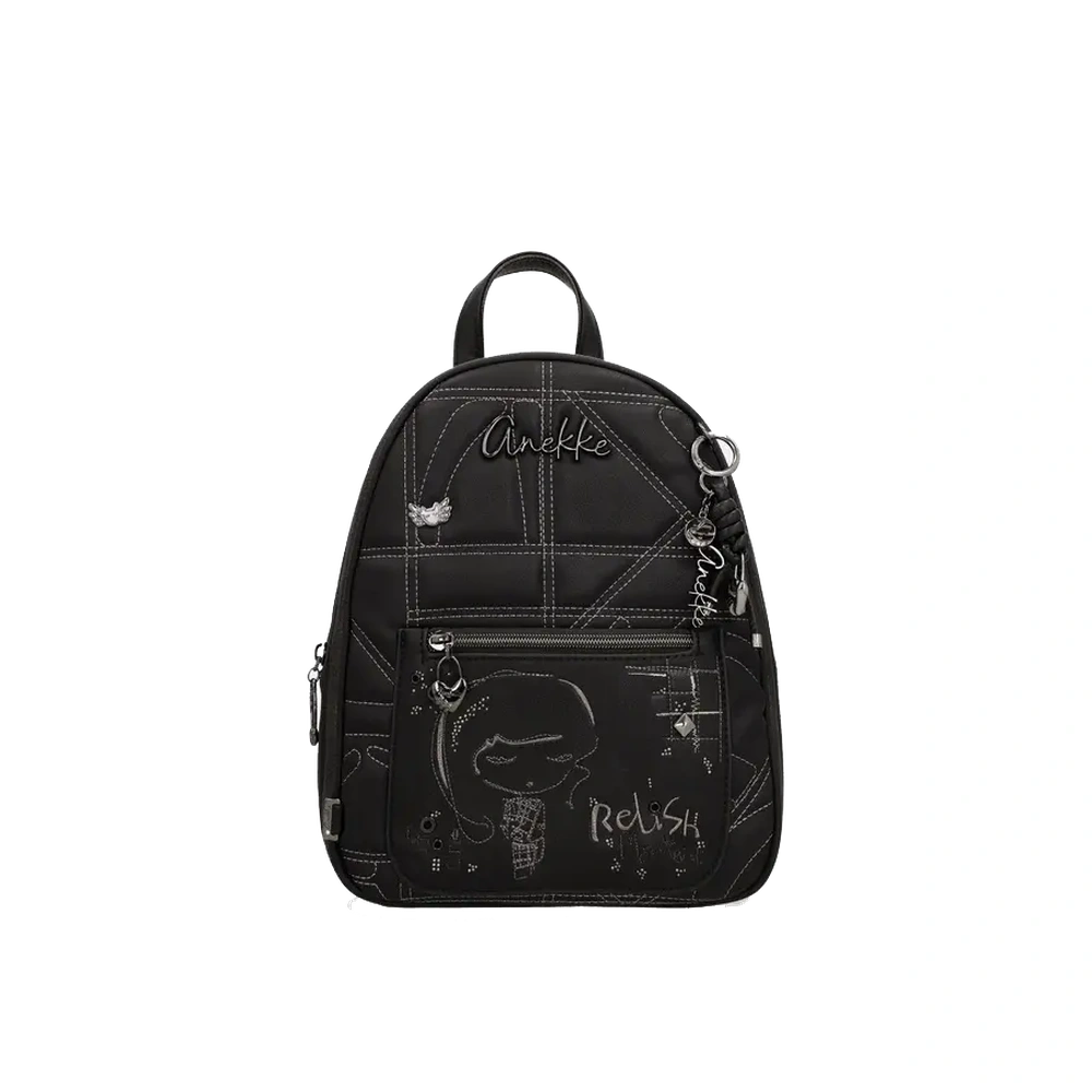 Zaino Medio Donna Anekke Iron con Cerniera e Tasche