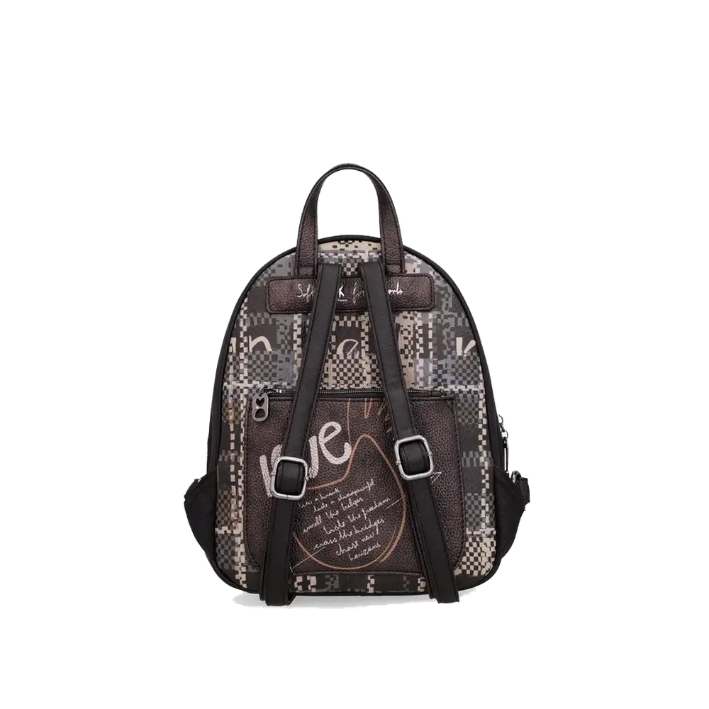 Zaino Medio Donna Anekke Iron con Cerniera e Tasche