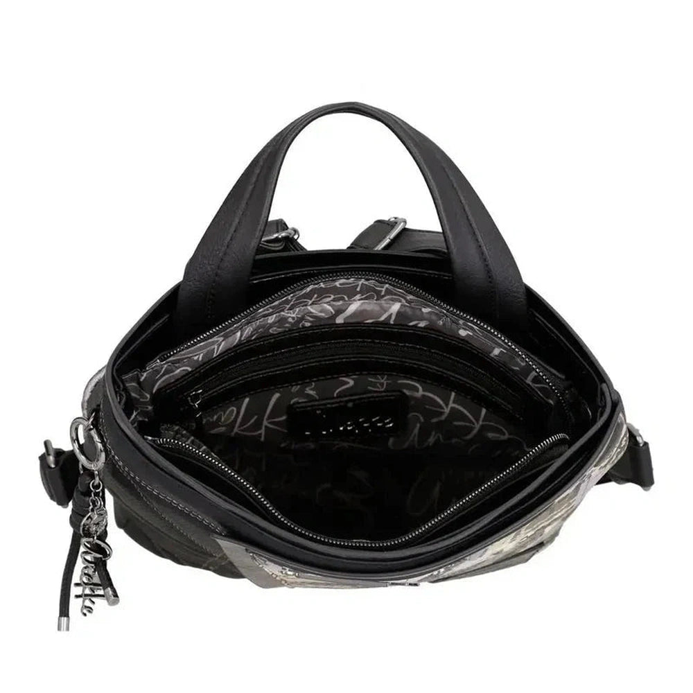 Zaino Quadrato Donna Anekke Iron con Cerniera e Tasche Nascoste