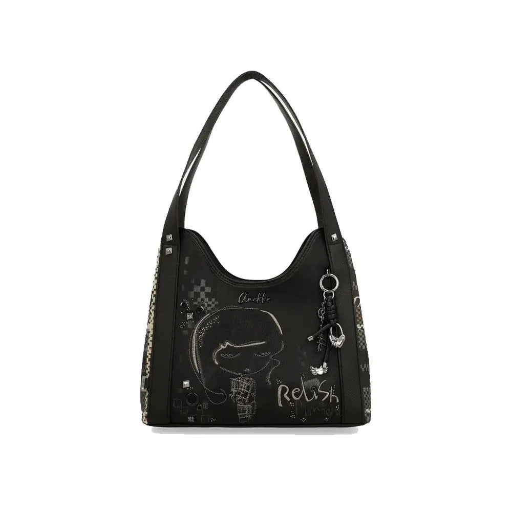 Borsa a Spalla Donna Anekke Iron con 3 Scomparti e Cerniera