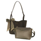 Camomilla Milano | Borsa Nancy Tortora | Set Bag in Bag con Foulard