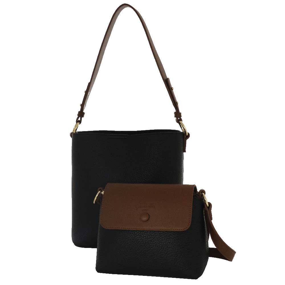 Camomilla Milano | Bag in Bag Bree M Nera con Dettagli a Contrasto