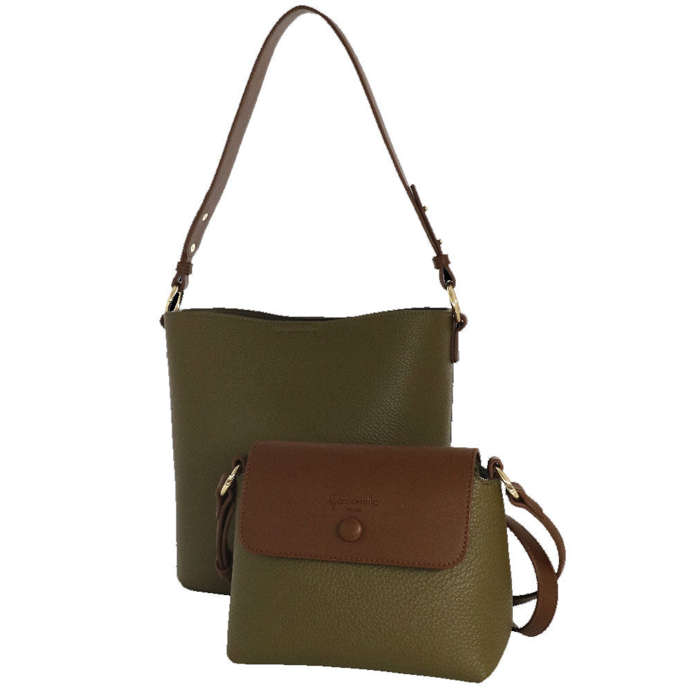 Camomilla Milano | Bag in Bag Bree M Verde con Dettagli a Contrasto