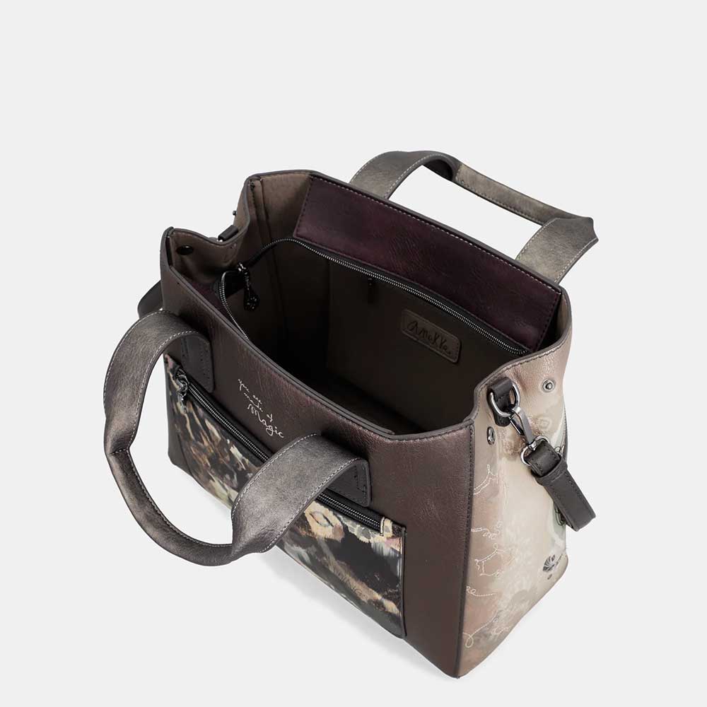 Anekke Borsa a Mano Real | Doppia Portabilità | Manici e Tracolla