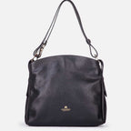 Cuoieria Fiorentina | Borsa Hobo Media Velvet in Pelle | Nero