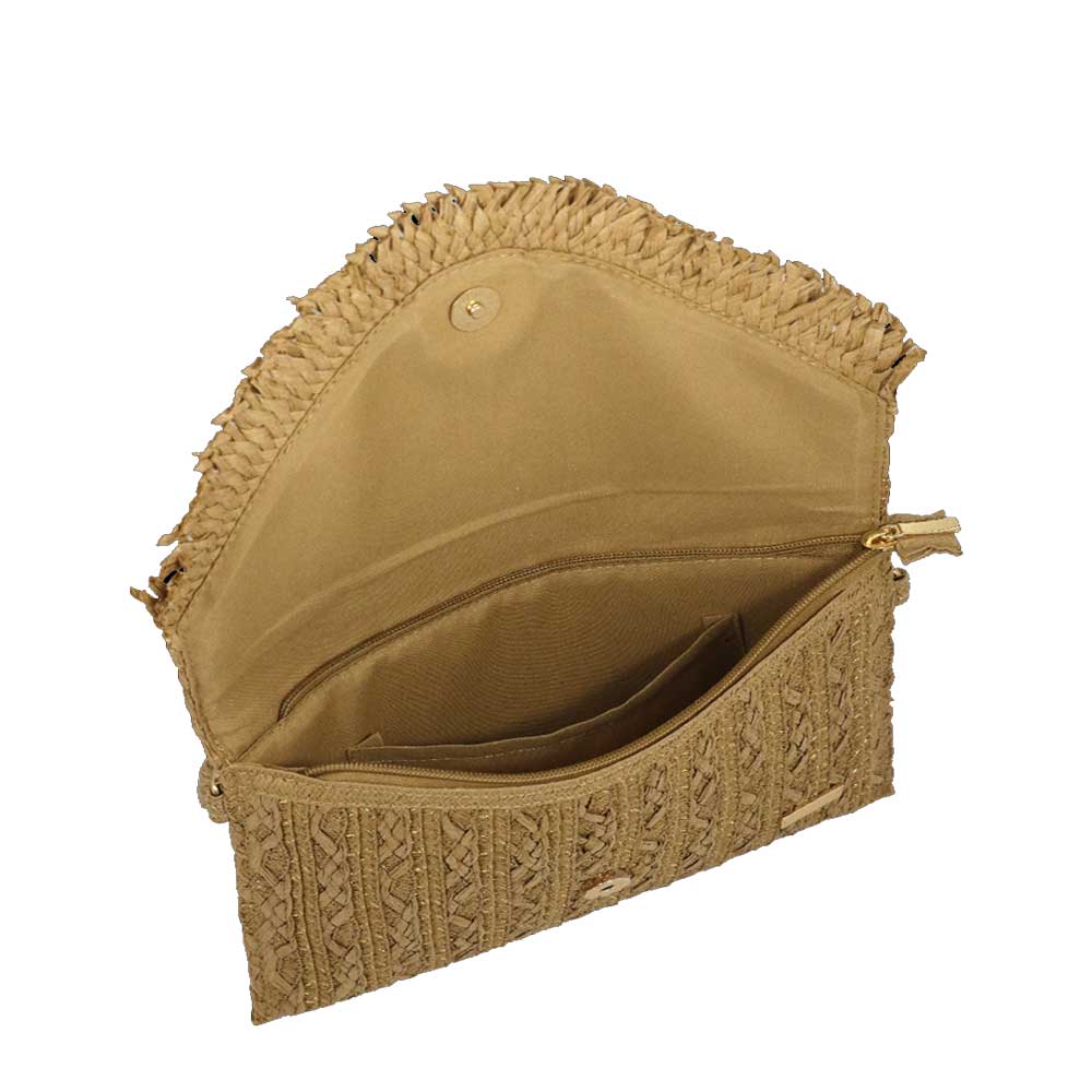Camomilla Milano Borsa Mare Crochet - Fibre Naturali, Righe e Frange