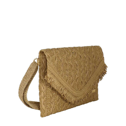 Camomilla Milano Borsa Mare Crochet - Fibre Naturali, Righe e Frange