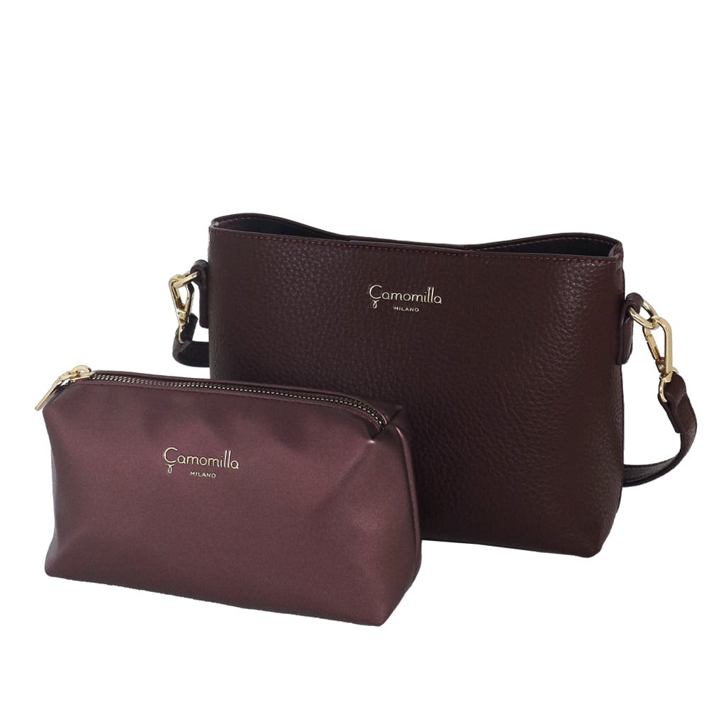 Camomilla Milano | Borsa a Mano S Nancy Burgundy con Pouch