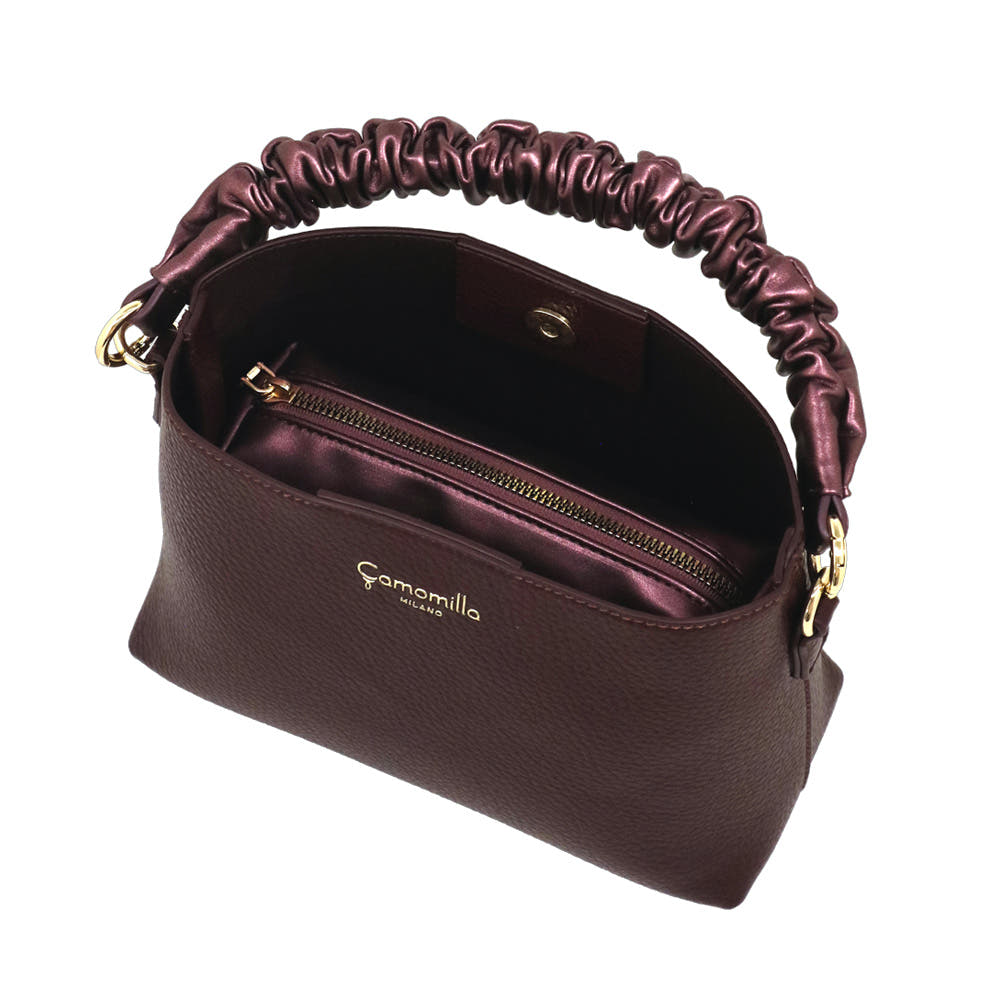 Camomilla Milano | Borsa a Mano S Nancy Burgundy con Pouch