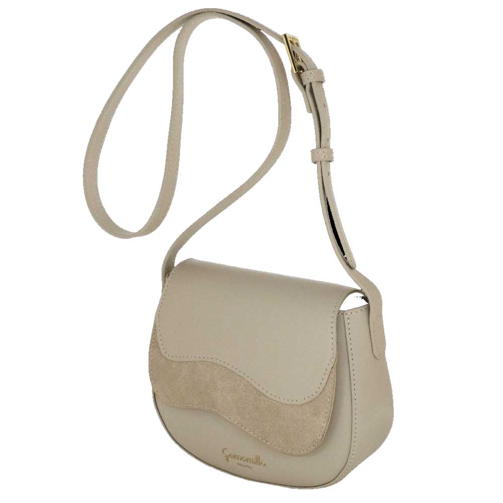 Camomilla Milano | Borsa Tracolla Emma S Off White Effetto Camoscio