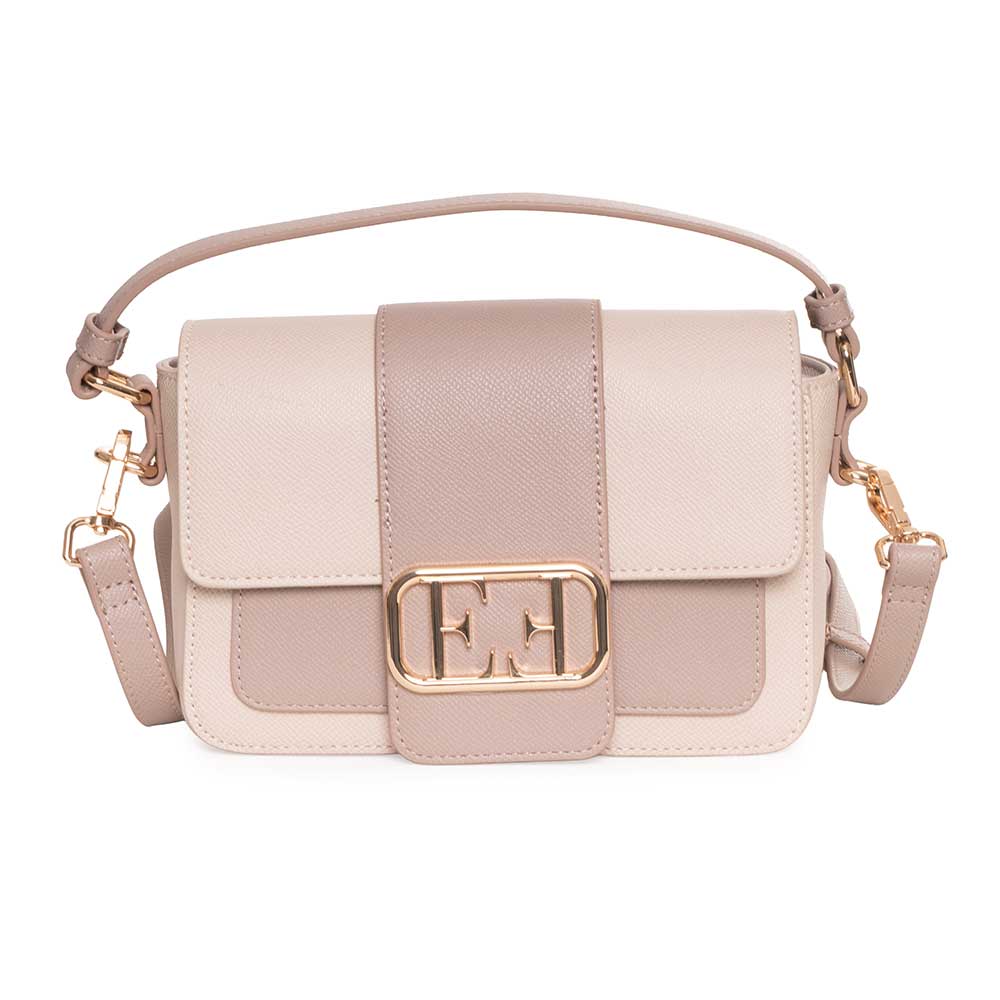 Egon von Furstenberg | Borsa a Mano Bicolore Beige | Borse Donna