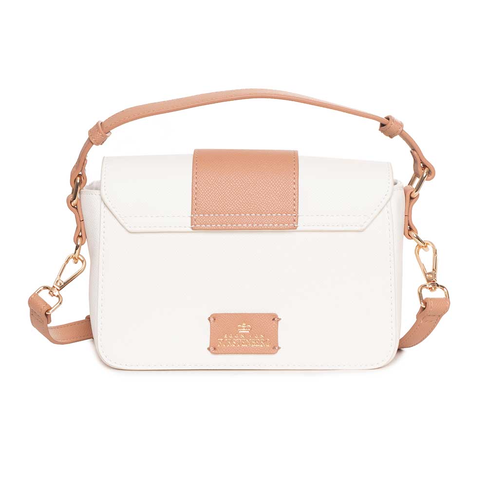 Egon von Furstenberg | Borsa a Mano White Cuoio | Collezione Donna