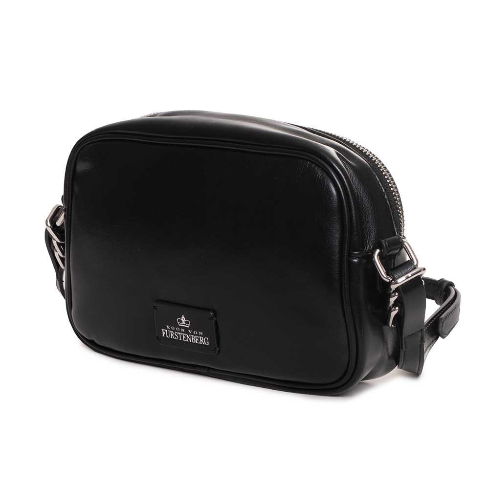 Egon von Furstenberg | Borsa a Tracolla Nera con Logo | Borse Donna