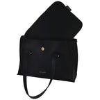 Camomilla Milano | Borsa Porta PC Nice Office Nera con Fiocco