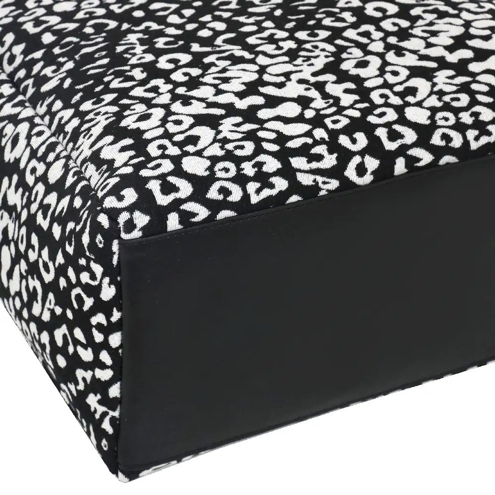 Camomilla Milano | Borsa a Mano L Lulu Nera | Stampa Leopardata Tapestry