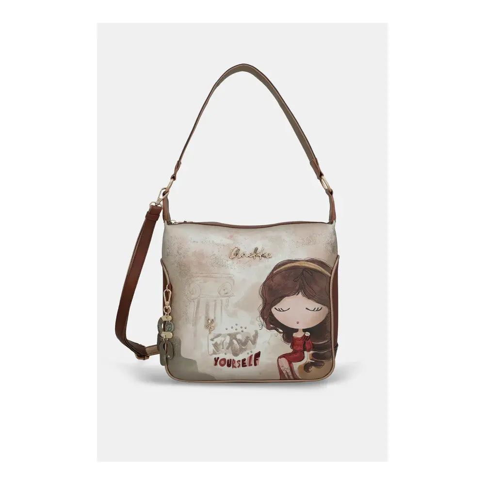 Borsa a Spalla e Tracolla Anekke Muse | Design Artistico | Hobo Bag