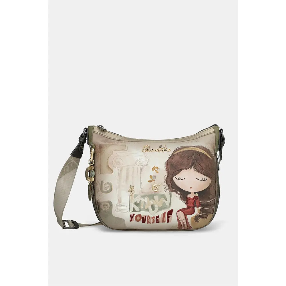 Anekke Borsa a Tracolla Grande Muse | Spaziosa e Leggera | Design Artistico