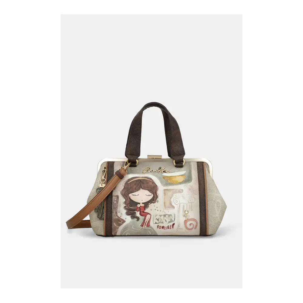 Borsa con Chiusura a Clip Anekke Muse | Bauletto Elegante con Tracolla