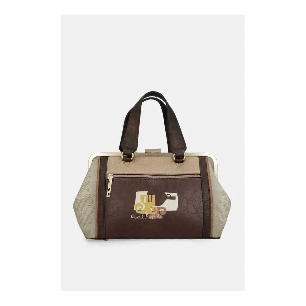 Borsa con Chiusura a Clip Anekke Muse | Bauletto Elegante con Tracolla