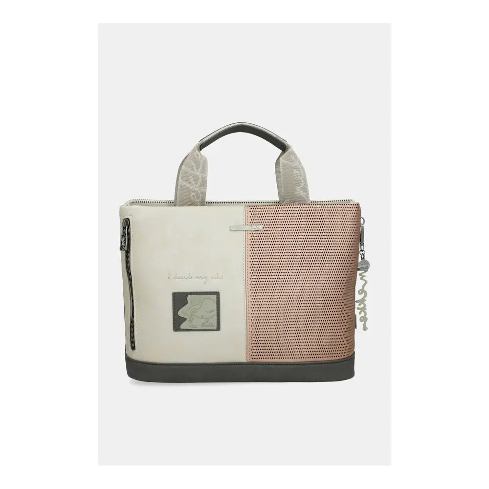 Anekke Borsa con Manico Corto Symmetra | Armonia Geometrica e Stile