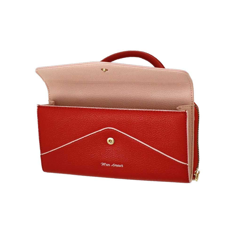 Camomilla Mlano Borsa/Portafoglio L Mon Amour Rossa 12368