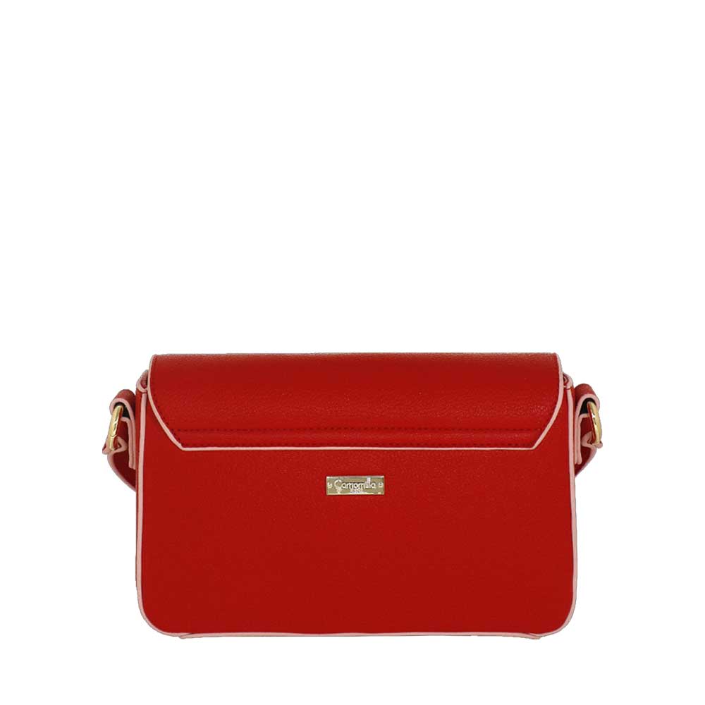 Camomilla Borsa a Tracolla con Patta Mon Amour Rosso 12331