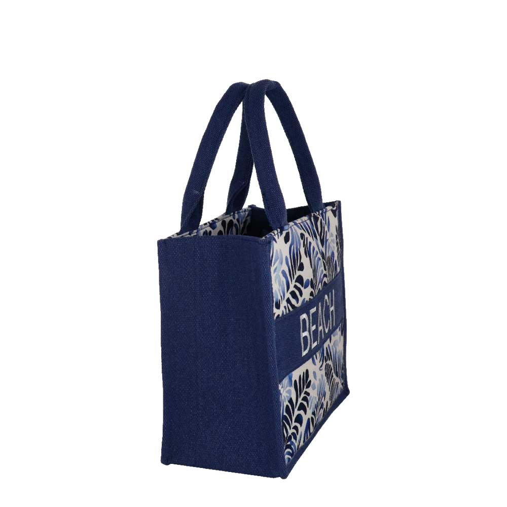 Camomilla Milano | Borsa City S Foglia Blu Design Tropicale