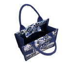 Camomilla Milano | Borsa City S Foglia Blu Design Tropicale