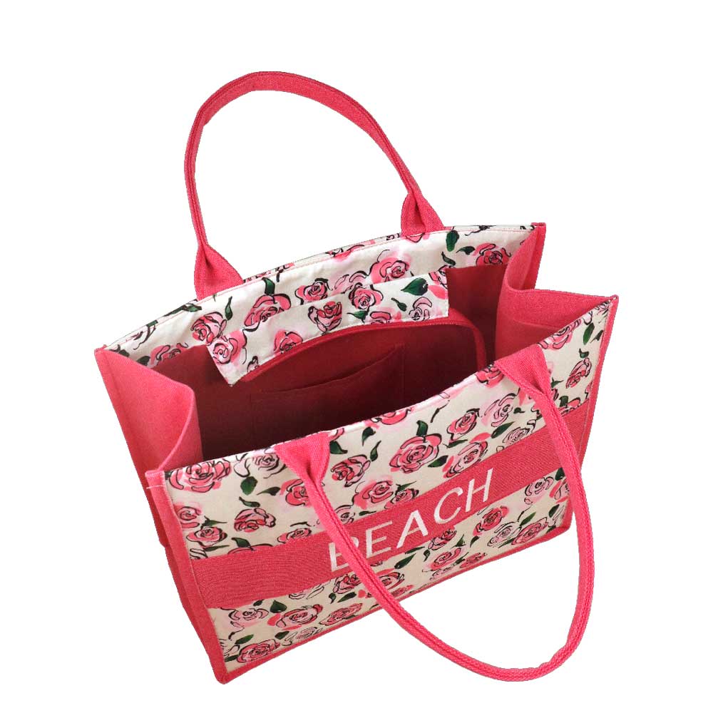 Camomilla Milano Borsa Mare M Rosellina Rosa | Ricamo Beach