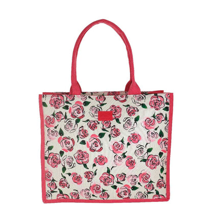 Camomilla Milano Borsa Mare M Rosellina Rosa | Ricamo Beach