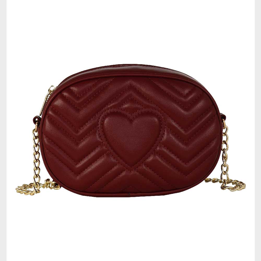 Camomilla Milano Borsa a Tracolla Solo Cuore Bordeaux