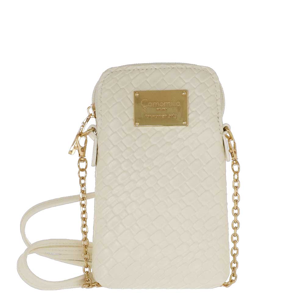 Camomilla Milano Portacellulare Sophie Bianco - Glamour