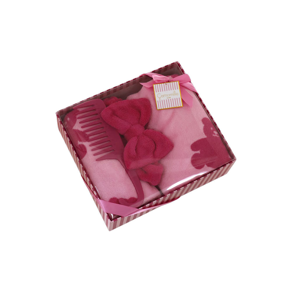 Camomilla Milano Set Bagno Orsetti Rosa